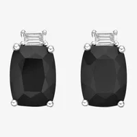 Genuine Black Onyx Sterling Silver 9mm Stud Earrings