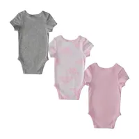 adidas Baby Girls 3-pc. Round Neck Short Sleeve Bodysuit