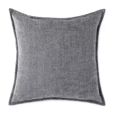 Liz Claiborne Solid Chenille Square Throw Pillow