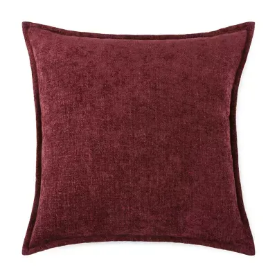 Liz Claiborne Solid Chenille Square Throw Pillow