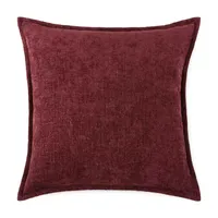 Liz Claiborne Solid Chenille Square Throw Pillow