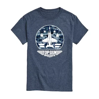 Top Gun Mens Crew Neck Short Sleeve Classic Fit Graphic T-Shirt