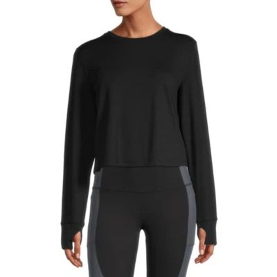 Xersion Womens Crew Neck Long Sleeve T-Shirt