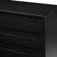 Modern Grooved Panvel 6 Drawer Dresser