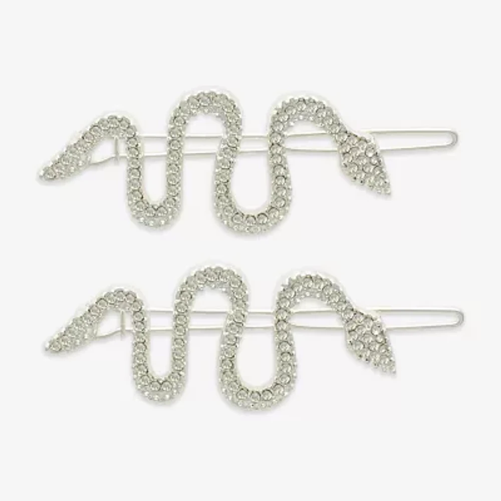 Mixit Halloween Silver Tone Snake 2-pc. Bobby Pin