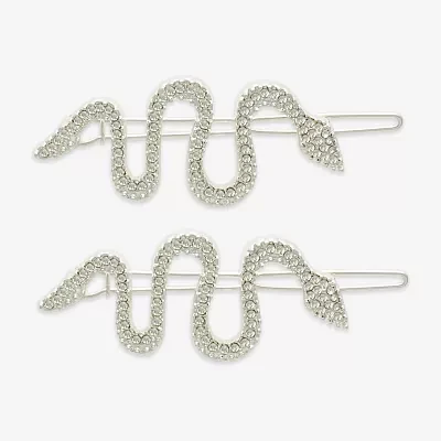 Mixit Halloween Silver Tone Snake 2-pc. Bobby Pin