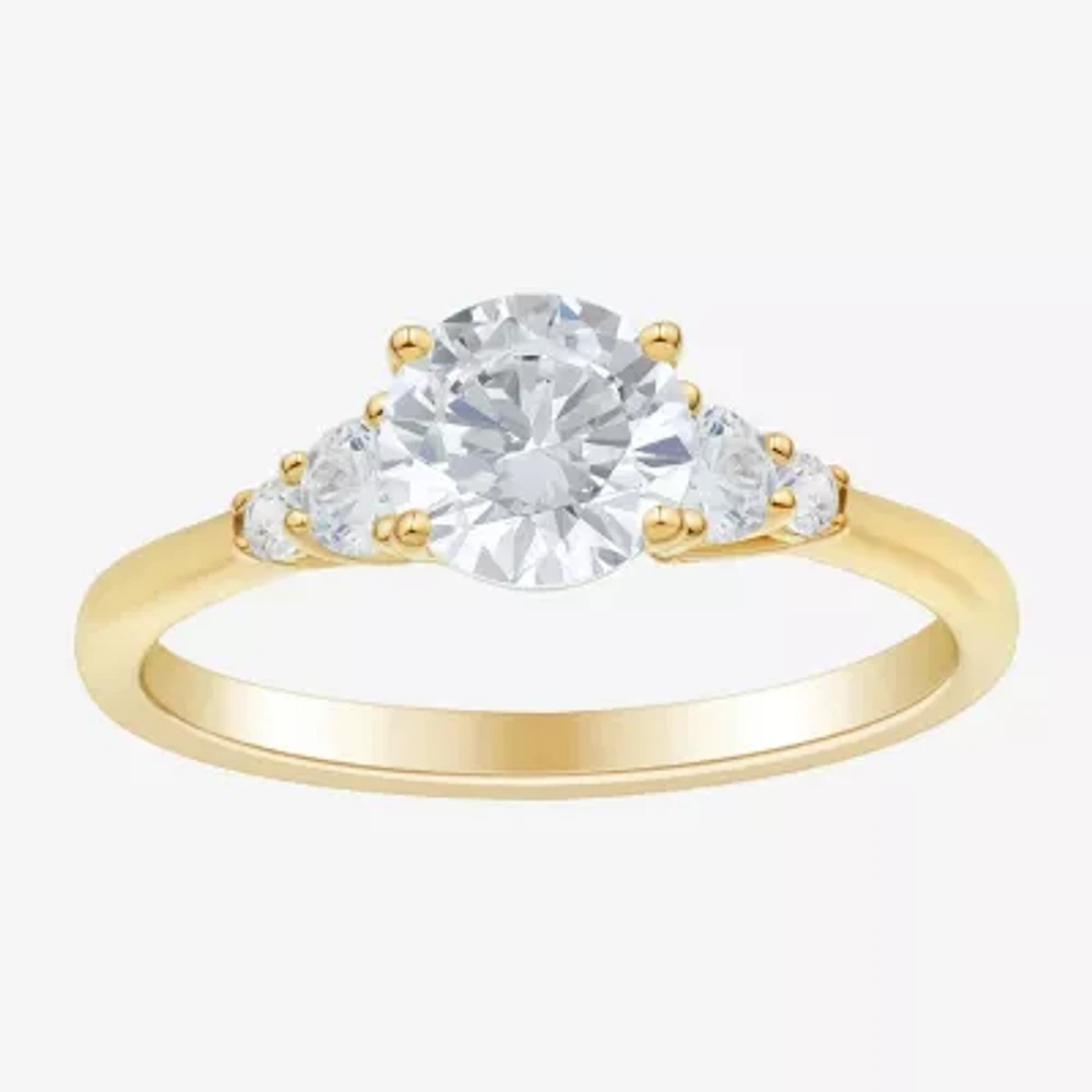(H-I / Si1-Si2) 1 1/4 CT. T.W. Lab Grown White Diamond 10K Gold Round Band