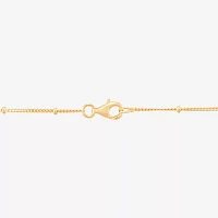 (Si1-Si2/ H-I) Womens 1/10 CT. T.W. Lab Grown White Diamond 14K Gold Over Silver Cross Y Necklace