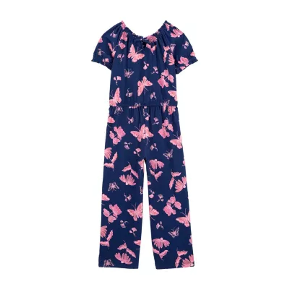 Carter's Little & Big Girls Short Sleeve Jumpsuit