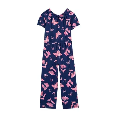 Carter's Little & Big Girls Short Sleeve Jumpsuit