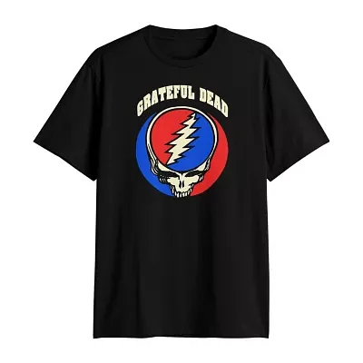 Big and Tall Mens Crew Neck Short Sleeve Classic Fit Grateful Dead Graphic T-Shirt