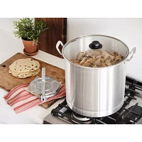 Vasconia -qt. Steamer and Tamale Pot with Glass Lid