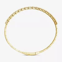 1 CT. T.W. Natural White Diamond 14K Gold Bangle Bracelet