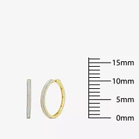 7/8 CT. T.W. Natural White Diamond 14K Gold 38.8mm Hoop Earrings