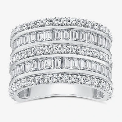 10.5MM 1 CT. T.W. Natural White Diamond 14K White Gold Anniversary Band