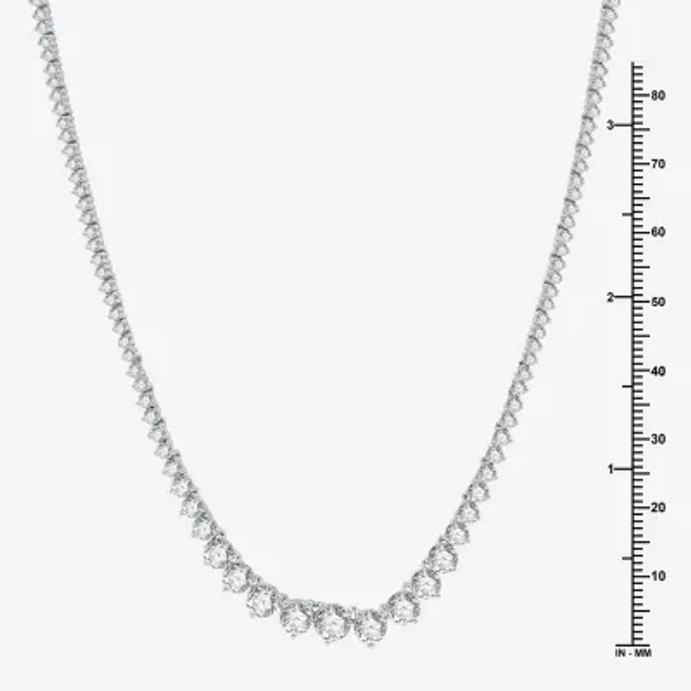 CT.T.W. (H-I / I1) Womens Lab Grown Diamond Tennis Necklace Gold