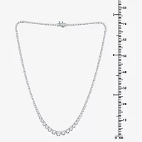 10 CT.T.W. (H-I / I1) Womens Lab Grown Diamond Tennis Necklace Gold