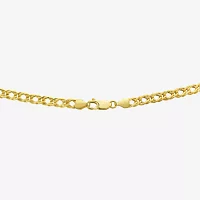 Made in Italy Womens 10K Gold 20 Inch Curb Chain Necklace