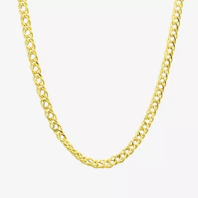 Made in Italy Womens 10K Gold 20 Inch Curb Chain Necklace