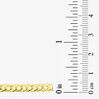 Made in Italy Womens 10K Gold 20 Inch Curb Chain Necklace