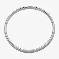 Girl's 14K White Gold Filled Round Bangle Bracelet