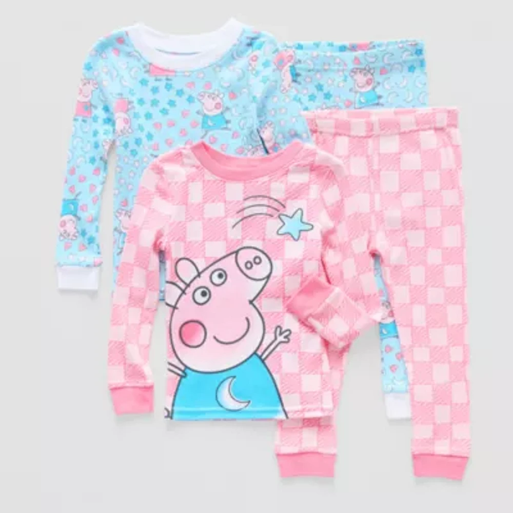 Toddler Girls 4-pc. Peppa Pig Pajama Set