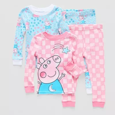 Toddler Girls 4-pc. Peppa Pig Pajama Set