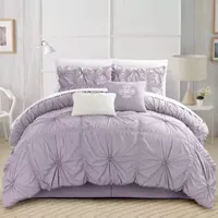 Chic Home Halpert 6-pc. Midweight Embroidered Comforter Set