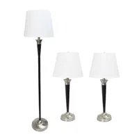 All the Rages Elegant Designs 3-pc. Lamp Set