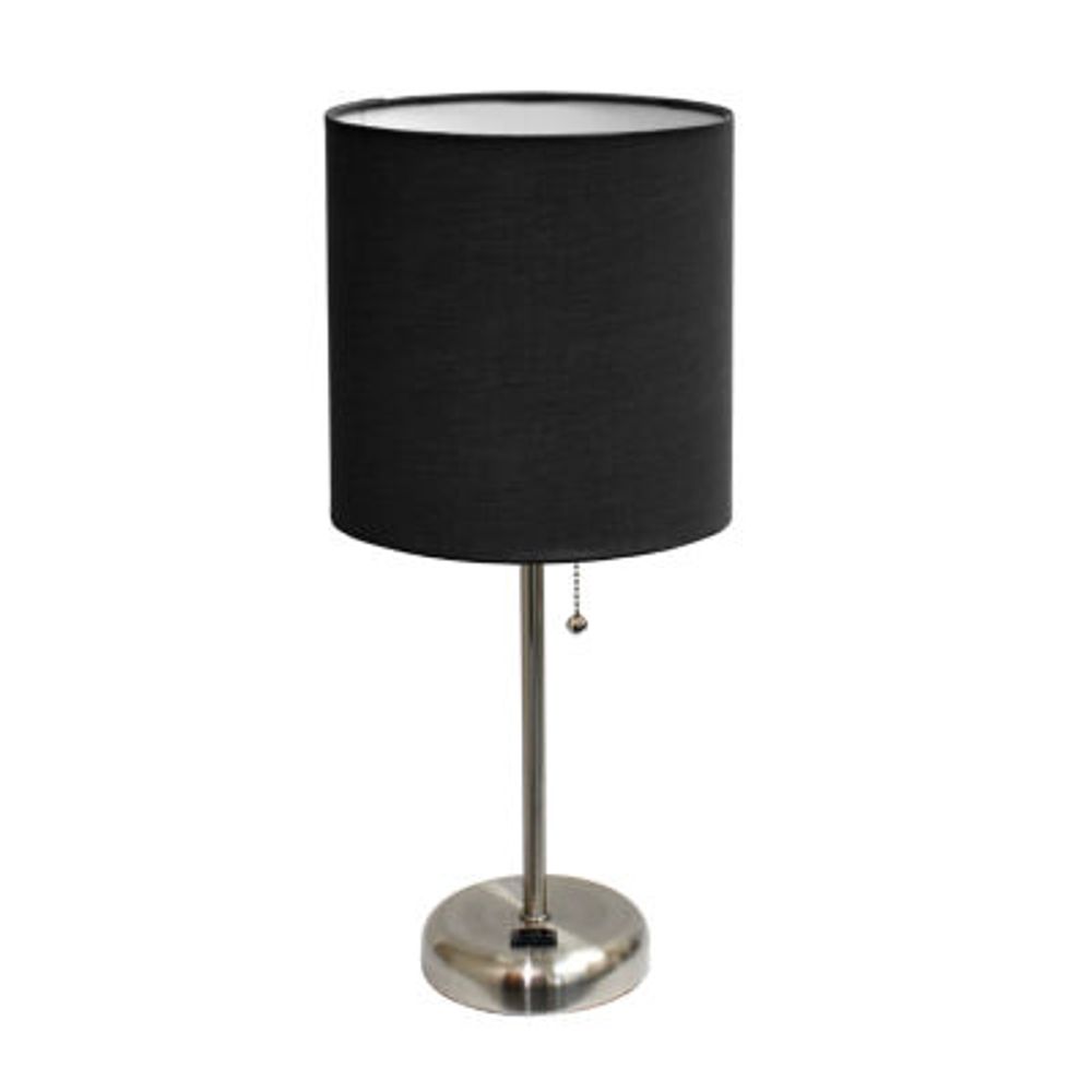 LimeLights Stick Lamp with Charging Outlet Table