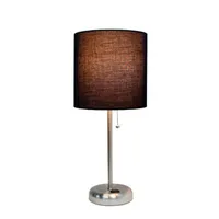 LimeLights Stick Lamp with Charging Outlet Table