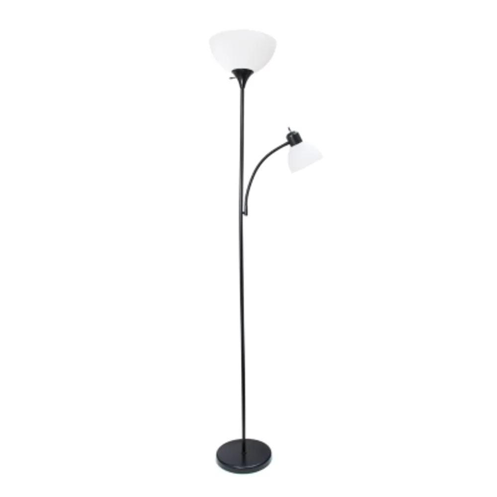 Simple Designs Floor Lamp with Reading Light