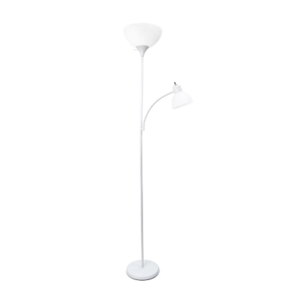Simple Designs Floor Lamp with Reading Light