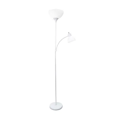Simple Designs Floor Lamp with Reading Light