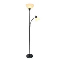 Simple Designs Floor Lamp with Reading Light