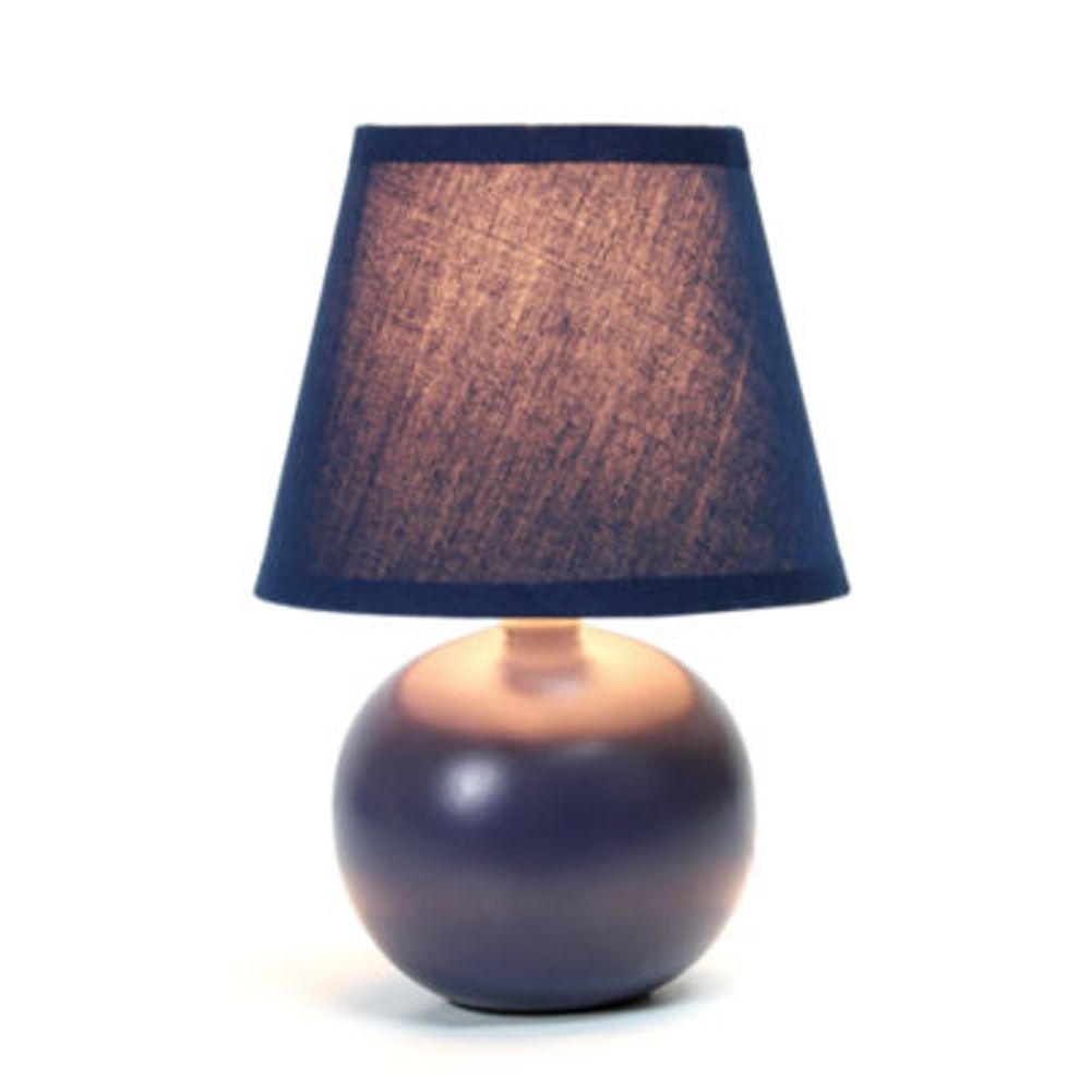 Simple Designs Mini Globe Ceramic Table Lamp