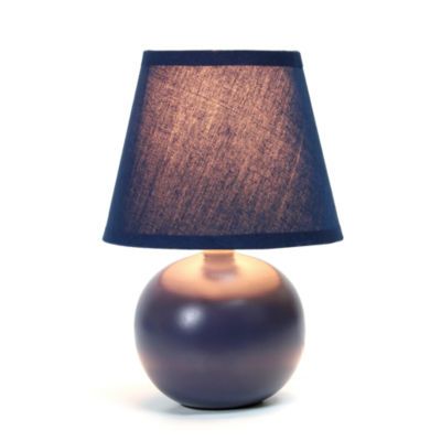 Simple Designs Mini Globe Ceramic Table Lamp