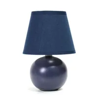 Simple Designs Mini Globe Ceramic Table Lamp