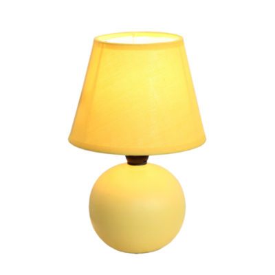 Simple Designs Mini Globe Ceramic Table Lamp