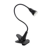 Simple Designs 1 W LED Gooseneck Clip Light Desk Lamp