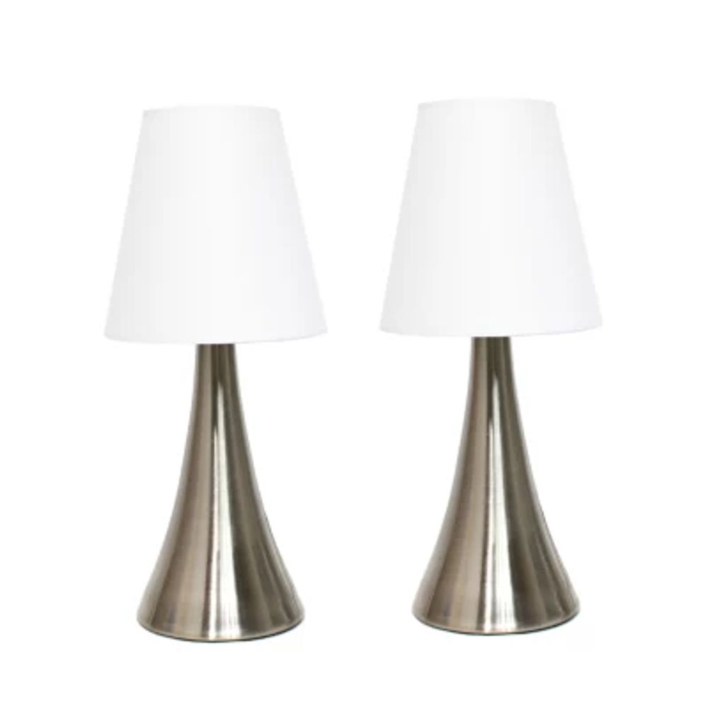 Simple Designs Chrome Mini Basic Table Lamp