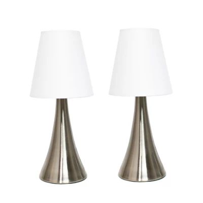 Simple Designs Chrome Mini Basic Table Lamp