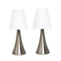 Simple Designs Chrome Mini Basic Table Lamp