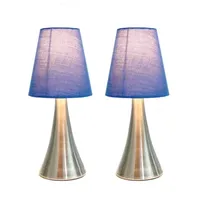 Simple Designs Chrome Mini Basic Table Lamp