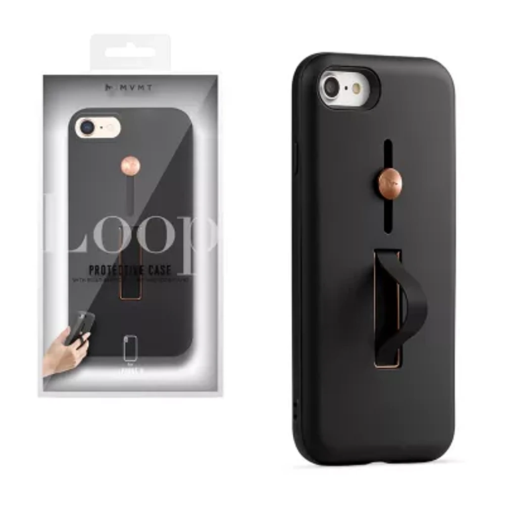 MVMT Protective Case with Built-in Finger Loop and Kickstand for iPhone 8 - also fits 7, 6S & 6