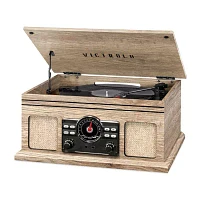 Victrola VTA-200B Wooden 6-In-1 Nostalgic Classic Turntable with Bluetooth