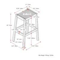 Miramar Patio Collection Barstool Set