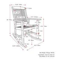 Miramar Patio Rocking Chair