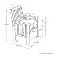 Miramar 2-pc. Patio Accent Chair