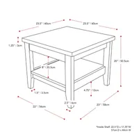 Hollywood Storage End Table